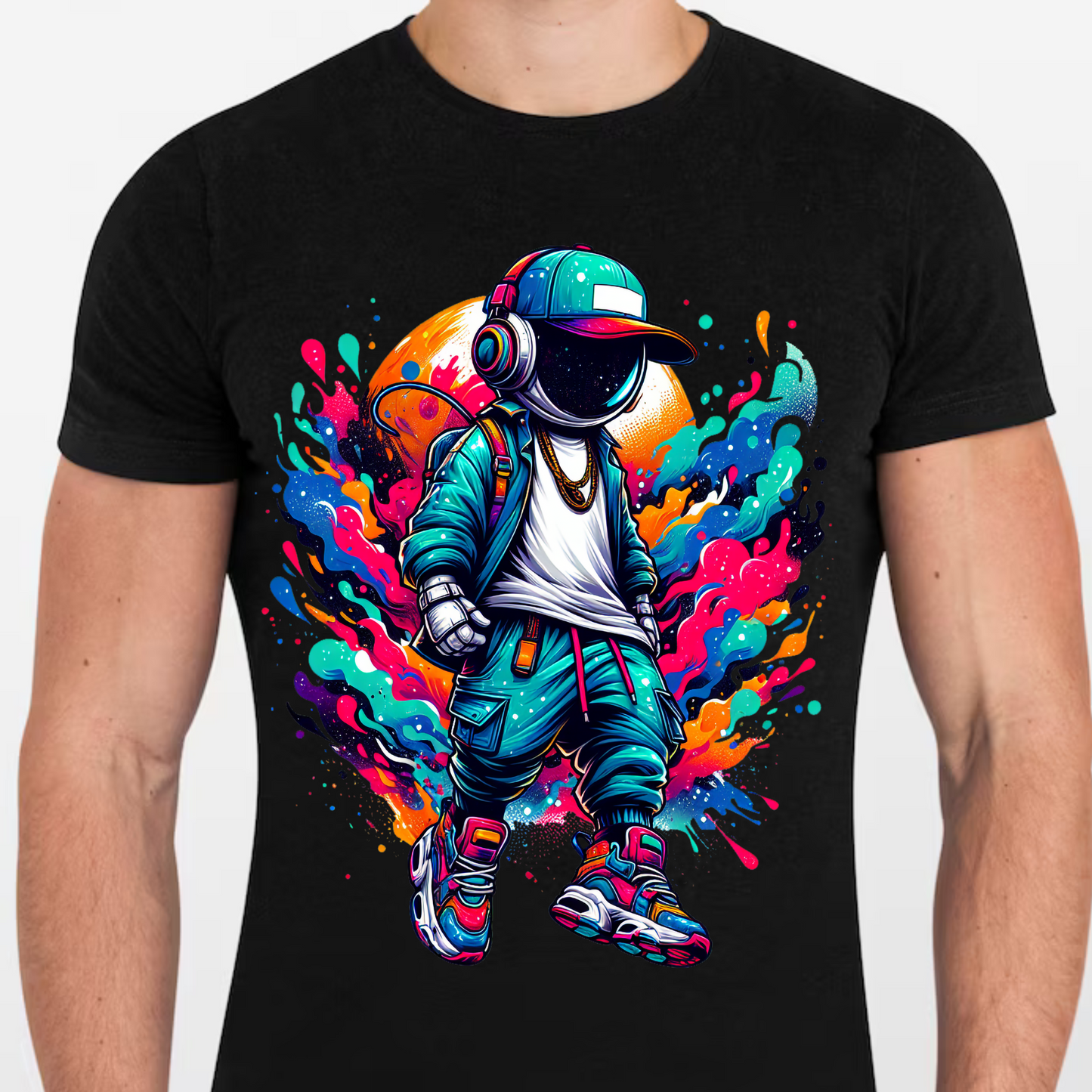 🚀 Astronaut Streetwear – Black & White Edition