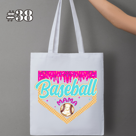 👜 Baseball Mama Tote Bag – ICE CREAM